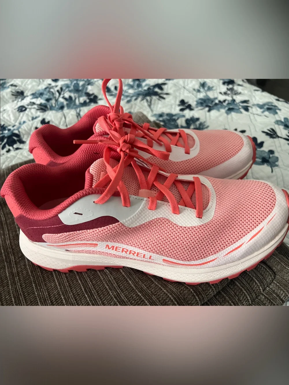 Merrell Women's Pink Coral Athletic Trail Running Sneakers